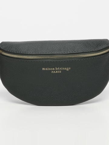 maison héritage PARIS Skórzana saszetka "Kimi" w kolorze granatowym - 28 x 15 x 5 cm