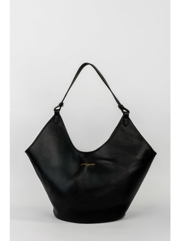 maison héritage PARIS Skórzany shopper bag "Cedro" w kolorze czarnym - 52 x 36 x 21 cm