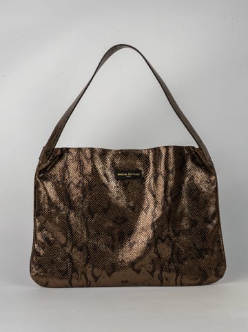 maison héritage PARIS Skórzany shopper bag "Ori" w kolorze jasnobrązowym - 45 x 35 cm