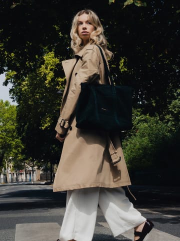 maison héritage PARIS Skórzany shopper bag "Rise" w kolorze czarnym - 52 x 31 cm