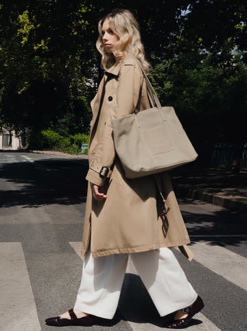 maison héritage PARIS Leren shopper "Rise" bruin - (B)52 x (H)31 cm