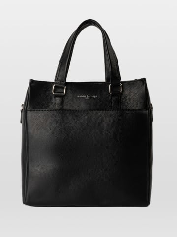 maison héritage PARIS Skórzana torebka "Ethan" w kolorze czarnym - 31 x 32 x 8 cm