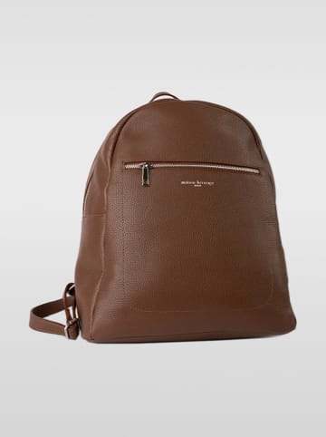 maison héritage PARIS Skórzany plecak "Jonas mini" w kolorze jasnobrązowym - 28 x 35 x 11 cm