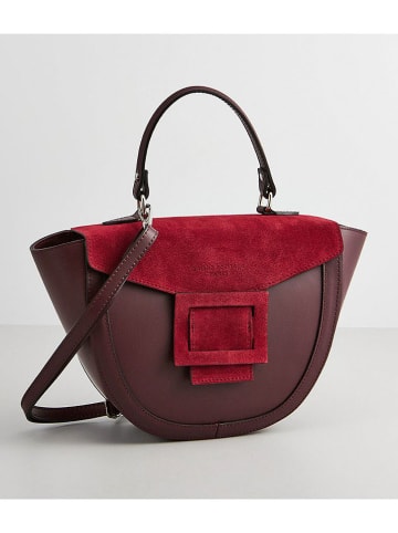 maison héritage PARIS Skórzana torebka "Votti" w kolorze bordowym - 28 x 21 x 9 cm