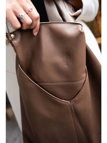 maison héritage PARIS 2tlg. Set: Shopper und Umhängetasche "Perle" in Hellbraun