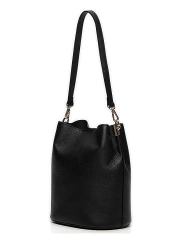 maison héritage PARIS Skórzana torebka "Bruna Graine" w kolorze czarnym - 26 x 23 x 16 cm