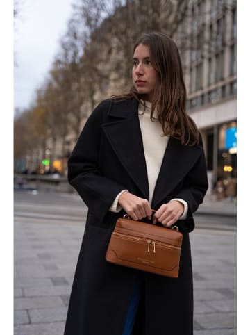 maison héritage PARIS Skórzana torebka "Grand Simos" w kolorze jasnobrązowym - 25 x 22 x 10 cm