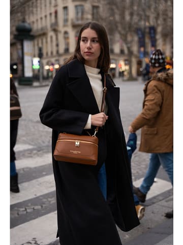 maison héritage PARIS Skórzana torebka "Grand Simos" w kolorze jasnobrązowym - 25 x 22 x 10 cm