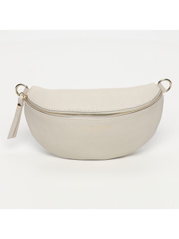 maison héritage PARIS Skórzana saszetka "Kimi" w kolorze kremowym - 28 x 15 x 5 cm