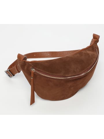 maison héritage PARIS Leder-Brustbeutel "Rachel" in Hellbraun - (B)34 x (H)17 cm