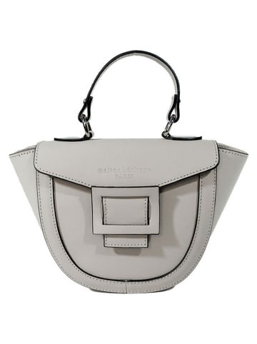 maison héritage PARIS Skórzana torebka "Mini Votti" w kolorze szarym - 33 x 17,5 x 8,5 cm