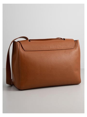 maison héritage PARIS Skórzana torebka "Bage" w kolorze karmelowym - 35 x 26 x 16 cm