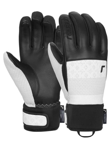 Reusch Rękawiczki funkcyjne "Re:Knit Elisabeth R-TEX® XT" w kolorze czarno-białym