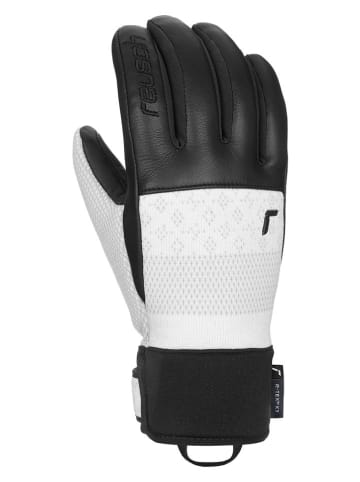 Reusch Rękawiczki funkcyjne "Re:Knit Elisabeth R-TEX® XT" w kolorze czarno-białym