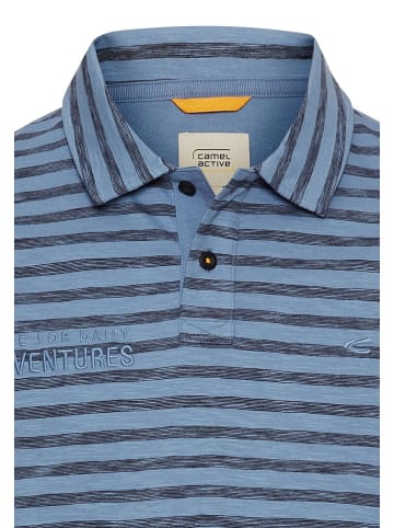 Camel Active Poloshirt lichtblauw