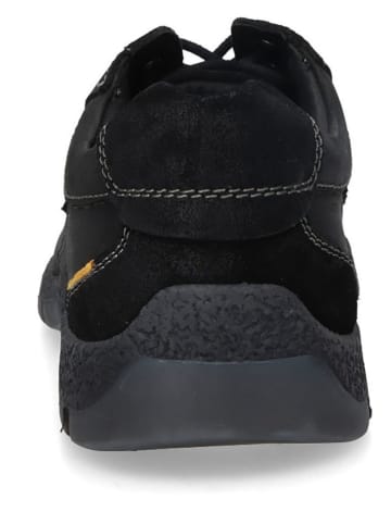 Camel Active Leder-Schnürschuhe in Schwarz