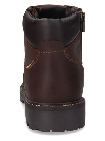 Camel Active Skórzane botki w kolorze brązowym