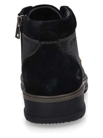 Camel Active Skórzane botki w kolorze czarnym