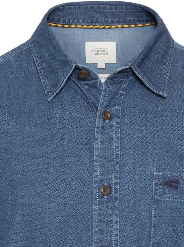 Camel Active Spijkerblouse - regular fit - blauw