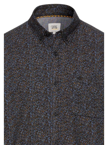 Camel Active Hemd in Schwarz/ Blau/ Orange