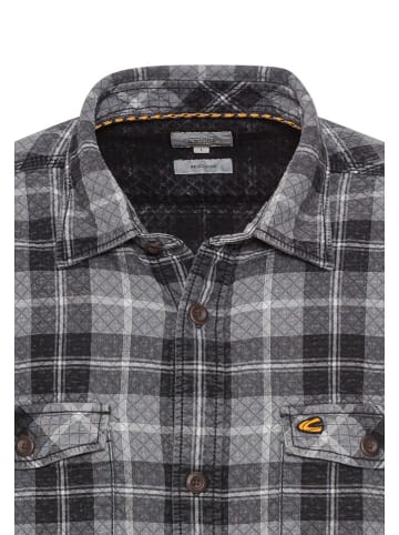 Camel Active Hemd in Schwarz/ Grau