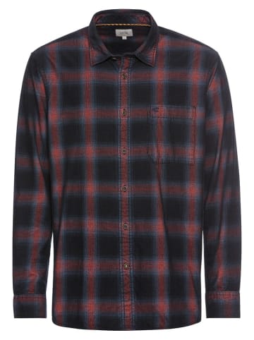 Camel Active Hemd in Schwarz/ Rot