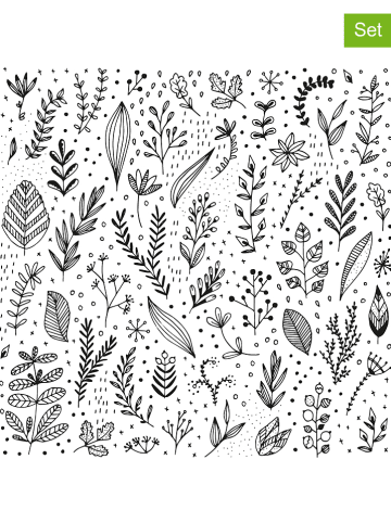 ppd Serwetki (40 szt.) "Pure Leaflet" w kolorze białym