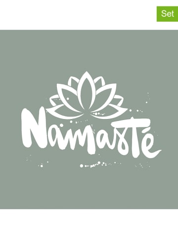 ppd Serwetki (40 szt.) "Namaste" w kolorze szarym