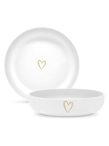 ppd Miska "Pure Heart" w kolorze białym - Ø 30 cm