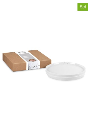 ppd Talerze obiadowe (2 szt.) w kolorze białym - Ø 27 cm