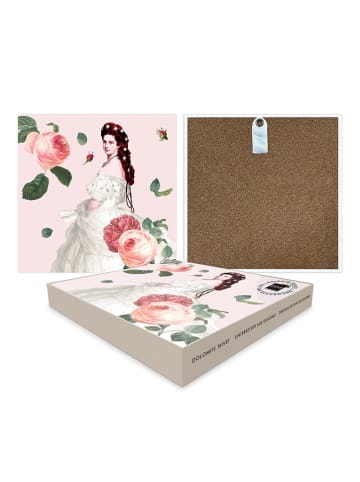 ppd Podkładka "Sisi" w kolorze jasnoróżowym - 20,5 x 20,5 cm