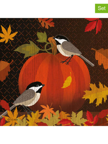 ppd Serwetki (40 szt.) "October Pumpkin" w kolorze pomarańczowo-żółtym