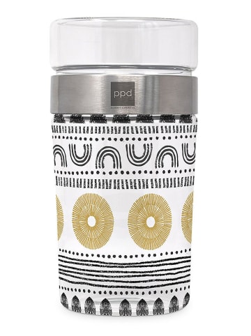 ppd Lunchbehälter "Ethno Style" in Schwarz/ Weiß/ Gold - 900 ml
