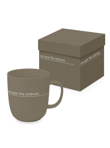 ppd Kubek jumbo "Pure Escape" w kolorze jasnobrązowym - 400 ml