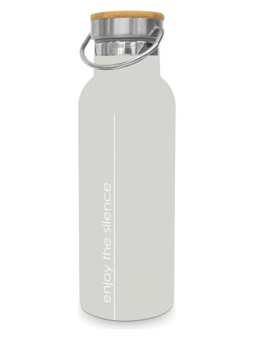 ppd Butelka termiczna "Pure Silence" w kolorze jasnoszarym - 500 ml