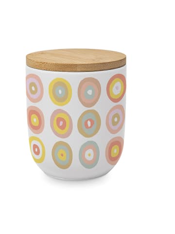 ppd Pojemnik "Bubbles" w kolorze białym ze wzorem - 350 ml