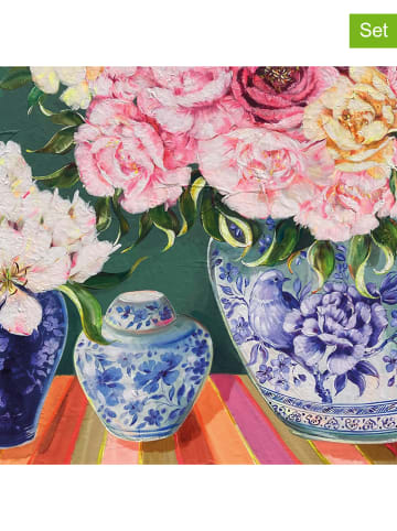 ppd Serwetki (40 szt.) "Japonisme" w kolorze fioletowo-niebieskim