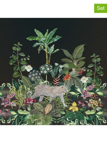 ppd Serwetki (40 szt.) "Panthera" w kolorze czarno-zielonym