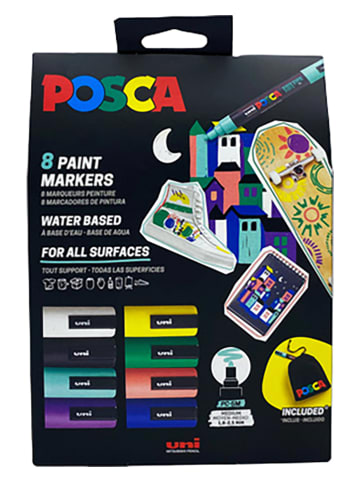 Faber-Castell Acrylmarkers "Uni Posca" - 8 stuks
