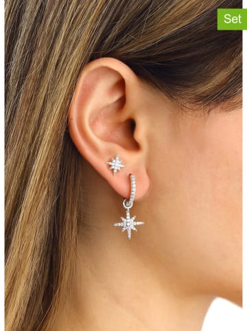 Miu Silver Srebrne kolczyki (2 szt.) z cyrkoniami