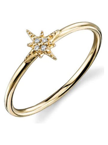 Miu Silver Pozłacany pierścionek z cyrkoniami