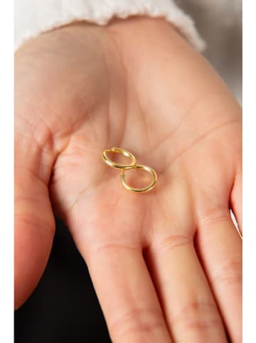 Miu Silver Pozłacane kolczyki-kreole