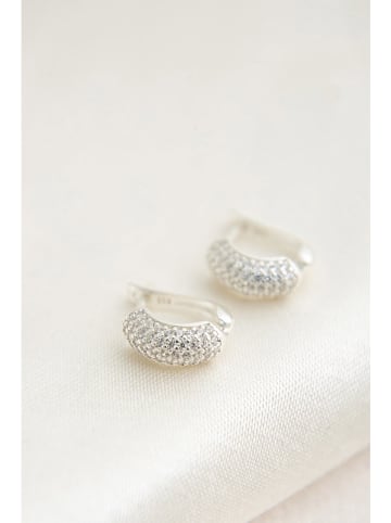 Miu Silver Zilveren oorringen met edelstenen