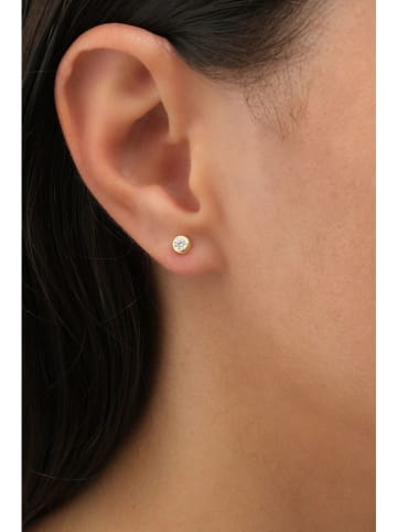 Miu Silver Vergulde oorstekers met edelstenen