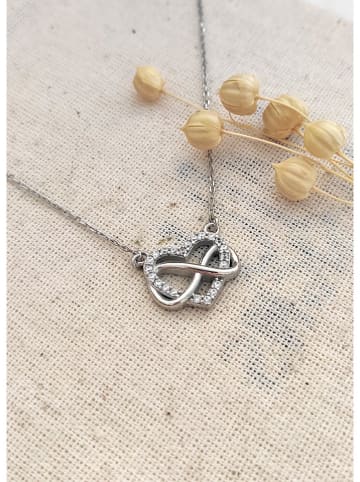 Miu Silver Srebrny naszyjnik z elementem ozdobnym - dł. 42 cm