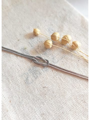 Miu Silver Srebrna bransoletka z elementem ozdobnym