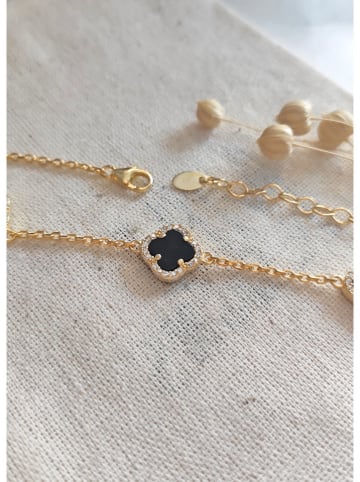 Miu Silver Vergold. Armkette mit Edelsteinen und Perlmutt