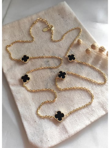 Miu Silver Pozłacany naszyjnik z masą perłową - dł. 60 cm