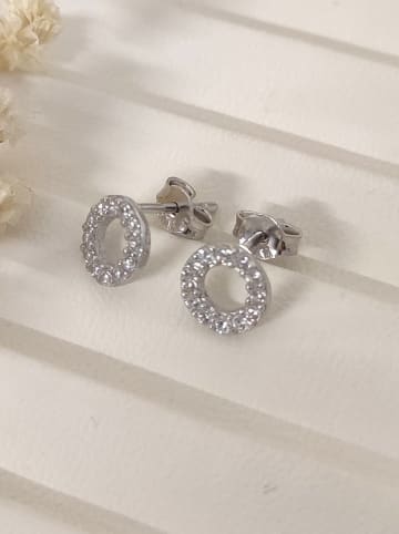 Miu Silver Zilveren oorstekers met edelstenen