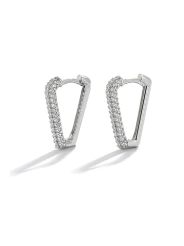 Miu Silver Zilveren oorringen met edelstenen